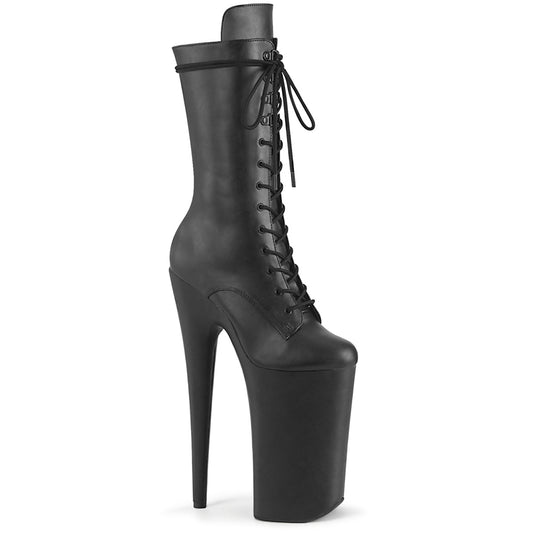 Pleaser  Ankle Boots BEYOND-1050WR Blk Faux Leather/Blk Faux Leather