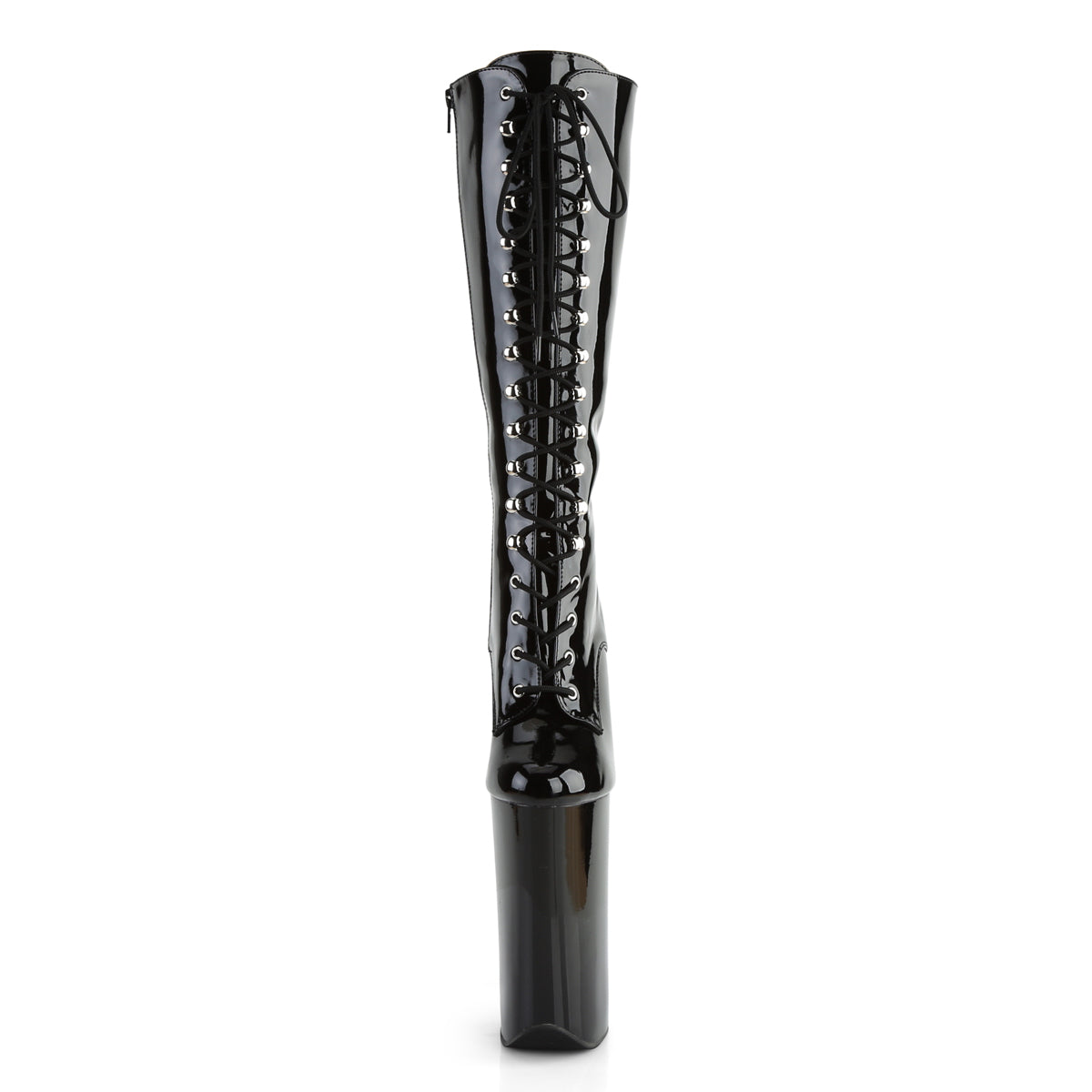 Pleaser Womens Boots. BEYOND-2020 BLK Pat / BLK