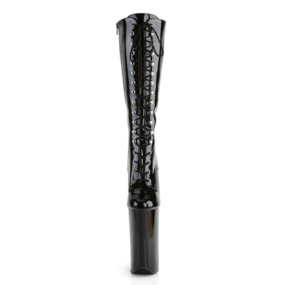 Pleaser Womens Boots. BEYOND-2020 BLK Pat / BLK