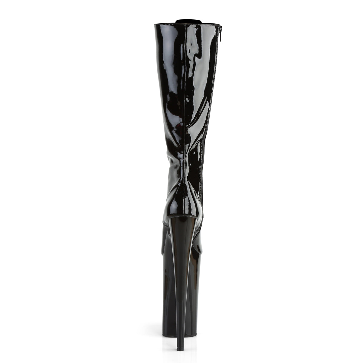 Pleaser Womens Boots. BEYOND-2020 BLK Pat / BLK