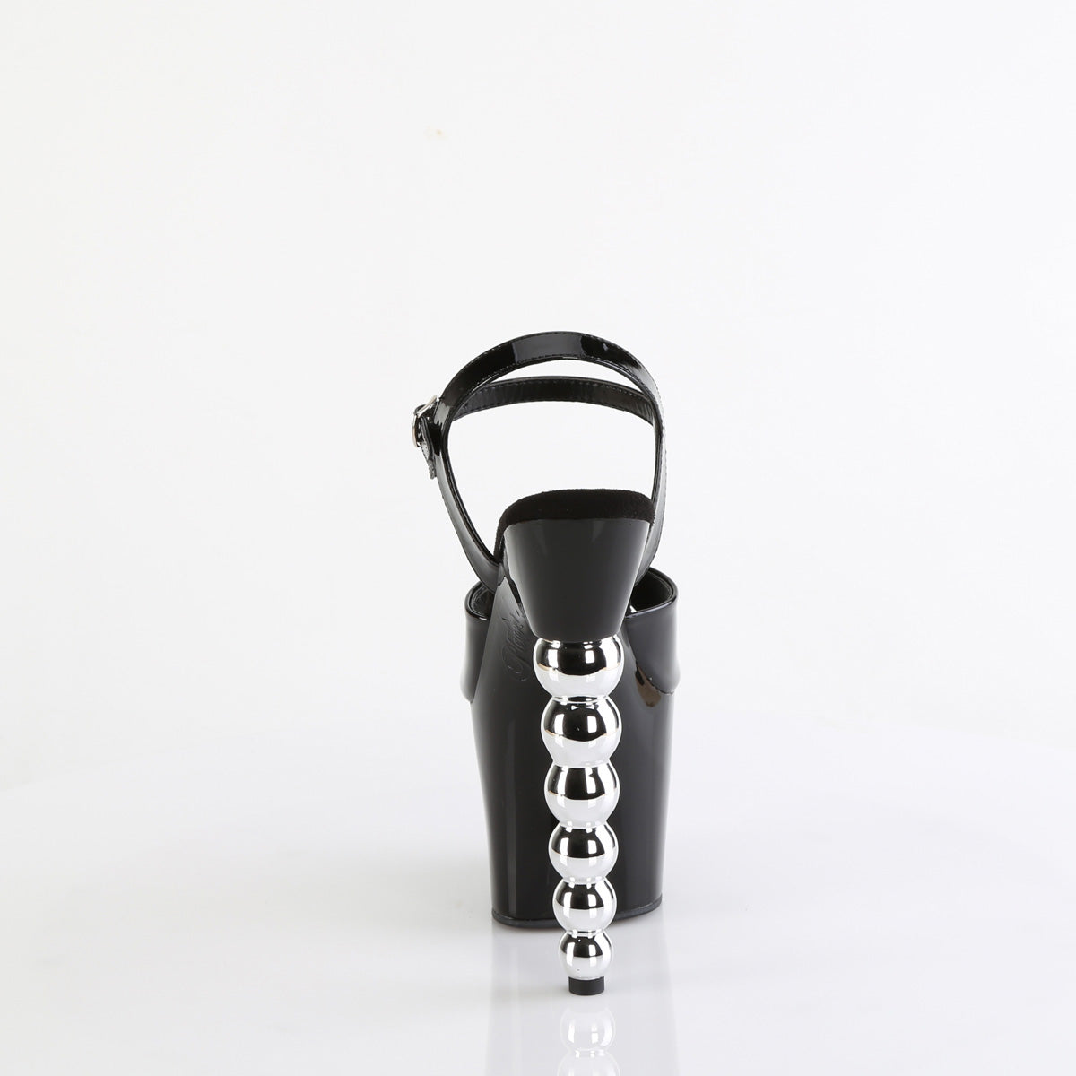 Pleaser   BLISS-709 BLK PAT/BLK-SLV-Chrom