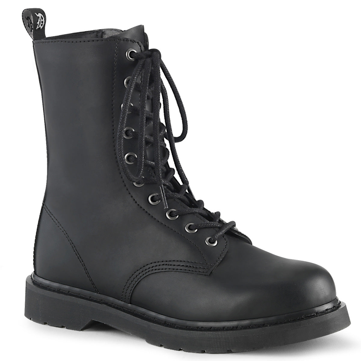 DemoniaCult Mens Boots BOLT-200 Blk Vegan Leather