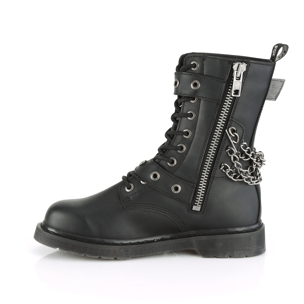 DemoniaCult Herrenstiefel BOLT-250 BLK Vegan Leder