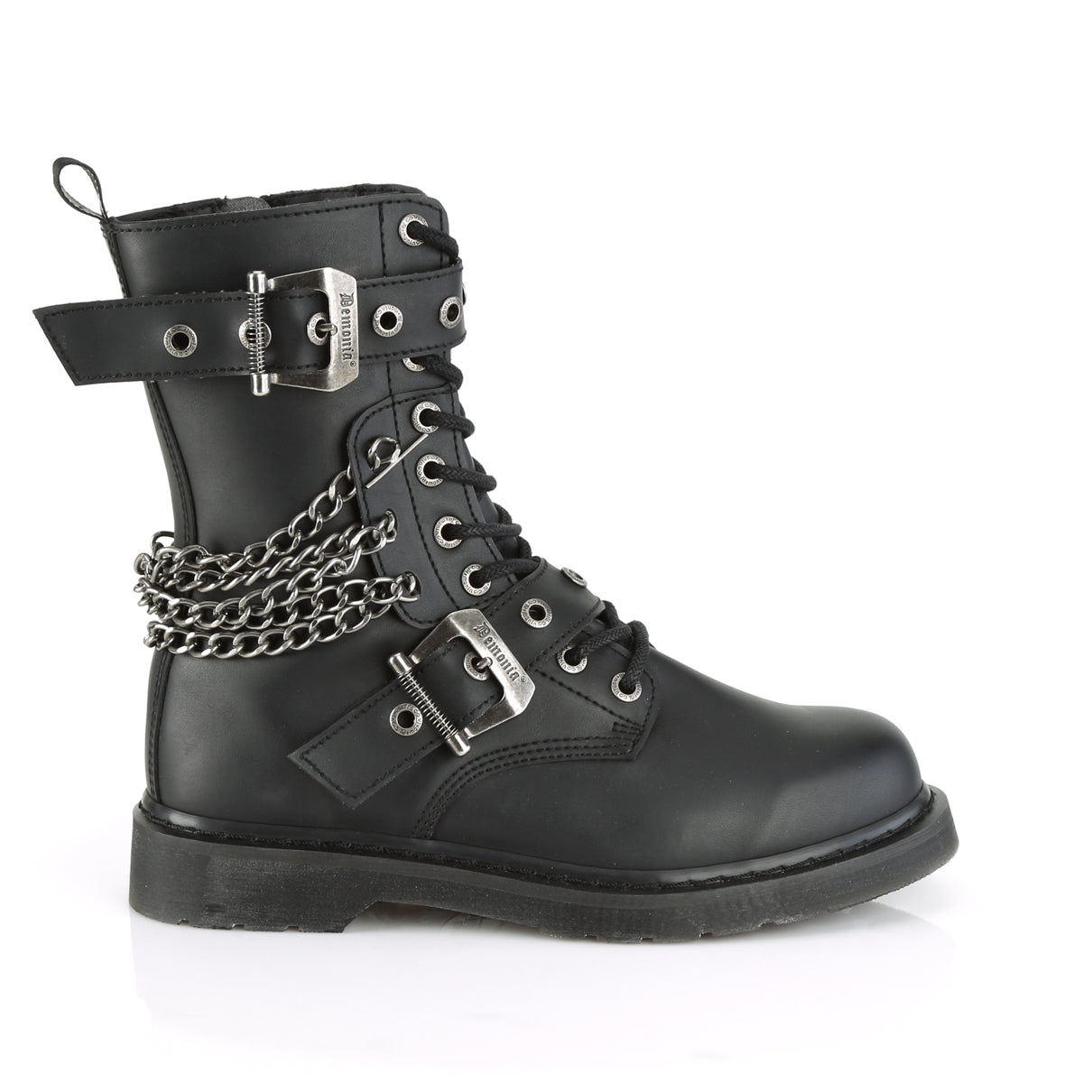 DemoniaCult Herrenstiefel BOLT-250 BLK Vegan Leder