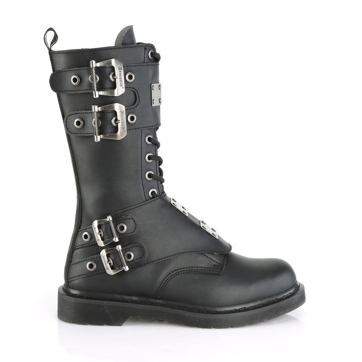 DemoniaCult Herrenstiefel BOLT-345 BLK Vegan Leder