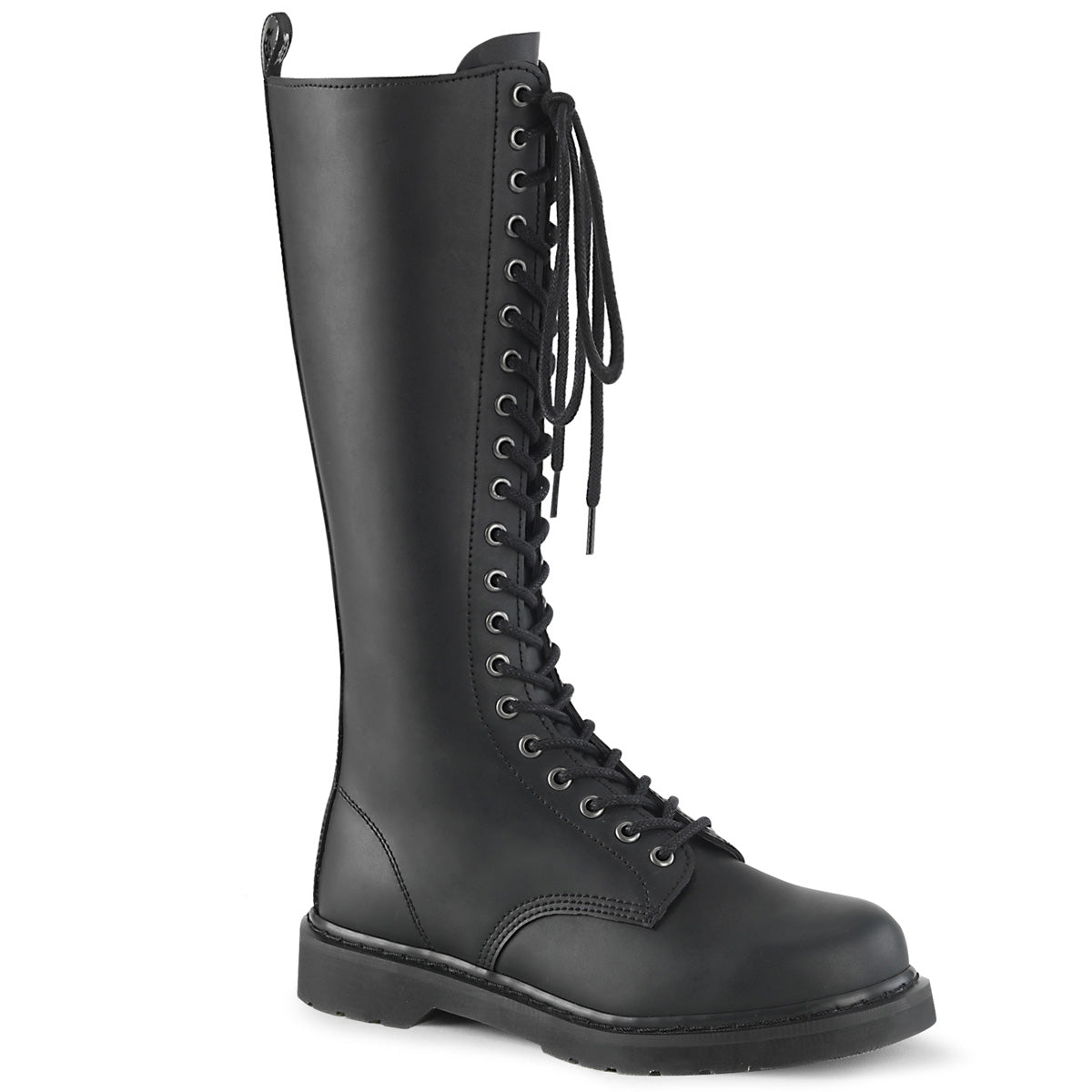 DemoniaCult Mens Boots BOLT-400 Blk Vegan Leather