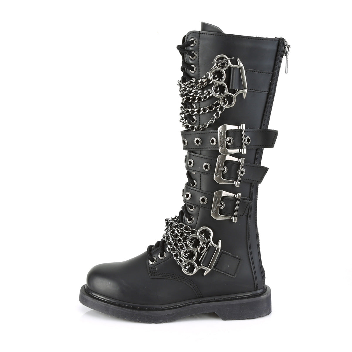 DemoniaCult Herrenstiefel BOLT-450 BLK Vegan Leder