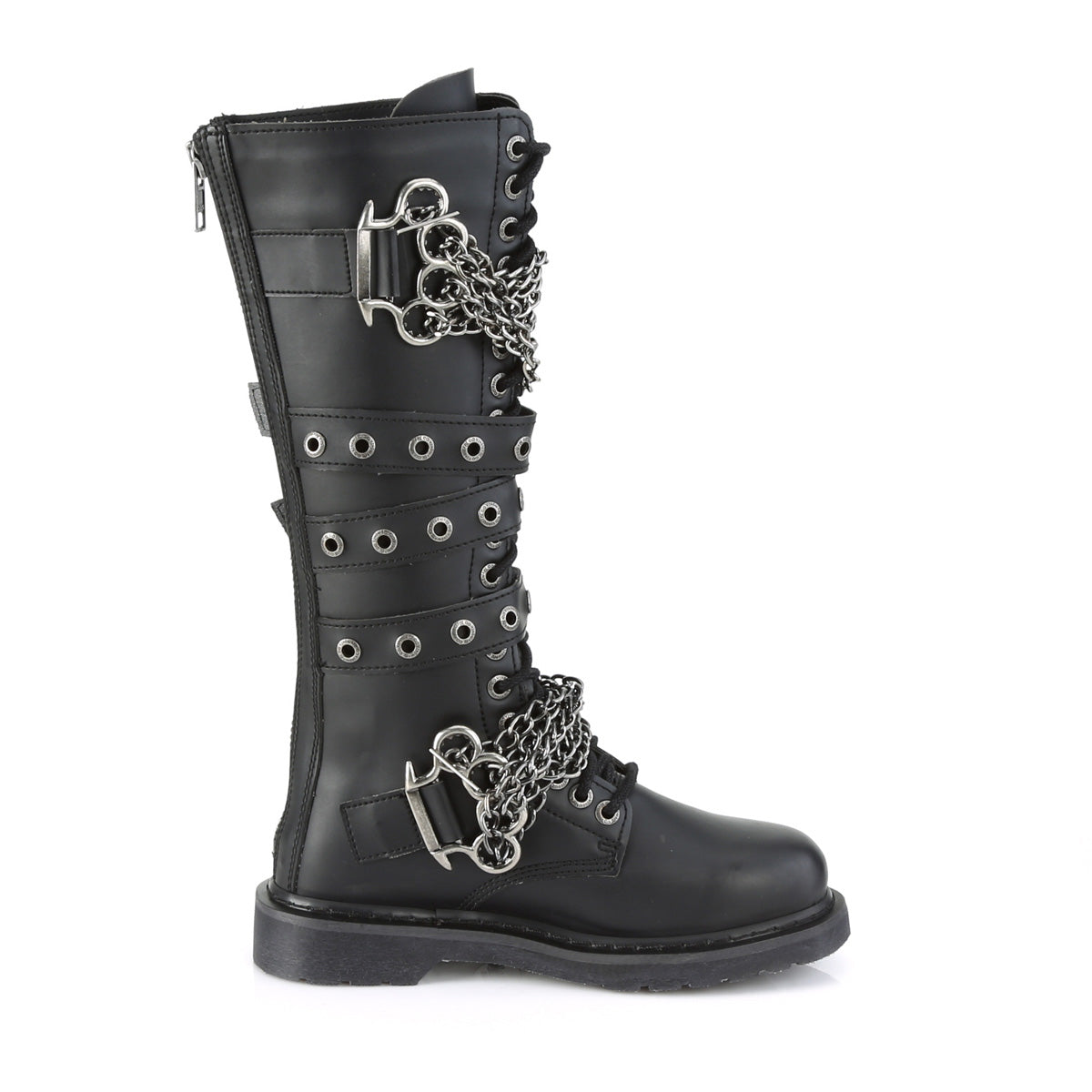 DemoniaCult Herrenstiefel BOLT-450 BLK Vegan Leder