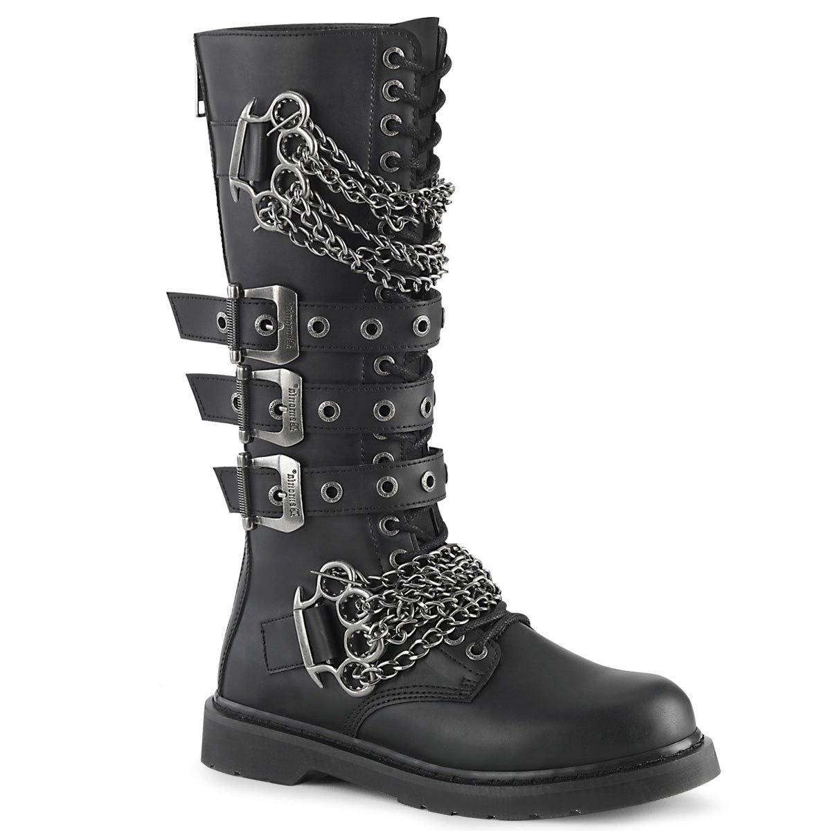 DemoniaCult Herrenstiefel BOLT-450 BLK Vegan Leder
