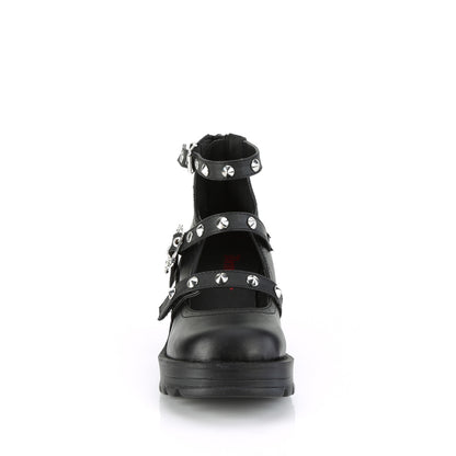 DemoniaCult  Pumps BRATTY-30 BLK Vegan Leder