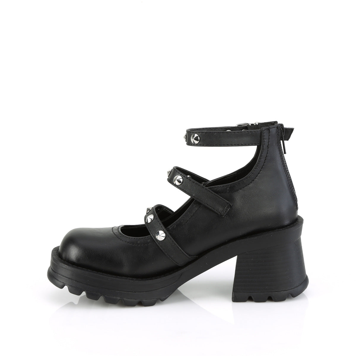 DemoniaCult  Pumps BRATTY-30 BLK Vegan Leder