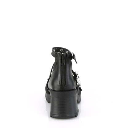 DemoniaCult  Pumps BRATTY-30 BLK Vegan Leder