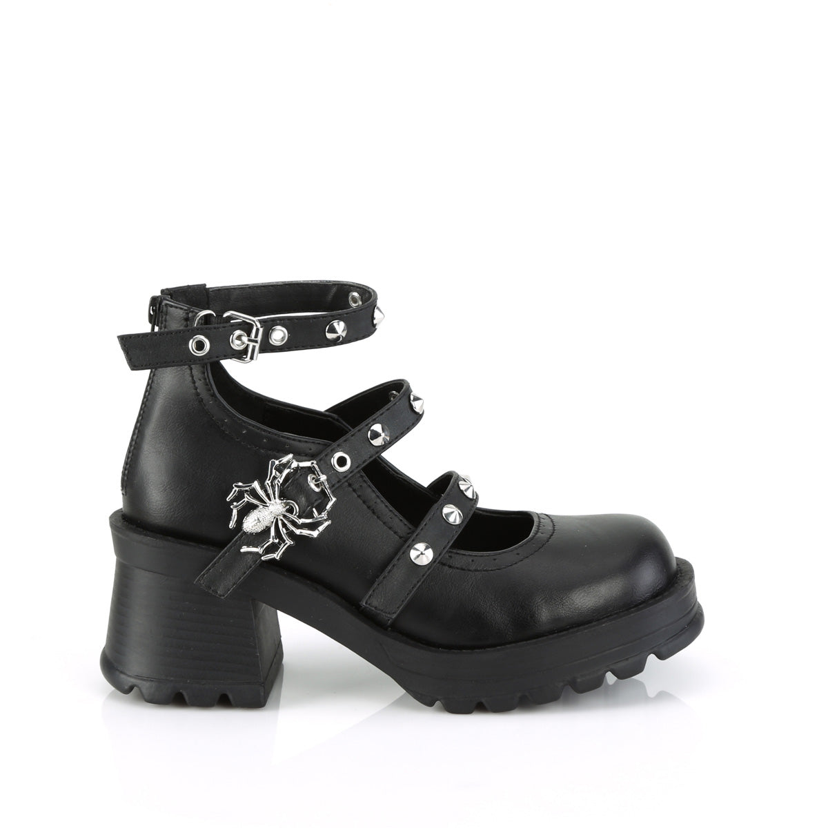 DemoniaCult  Pumps BRATTY-30 BLK Vegan Leder