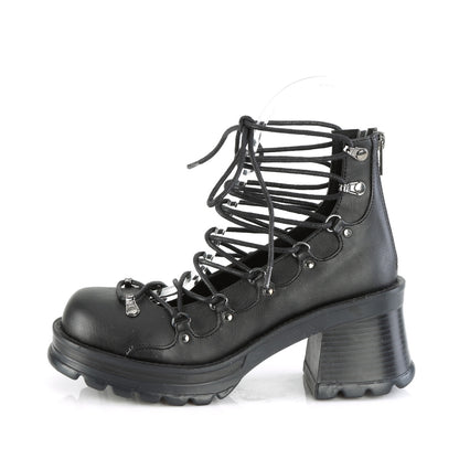 DemoniaCult  Pumps BRATTY-32 Blk Vegan Leather