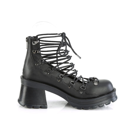 DemoniaCult  Pumps BRATTY-32 Blk Vegan Leather