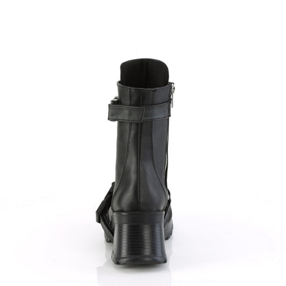 DemoniaCult  Ankle Boots BRATTY-56 Blk Vegan Leather