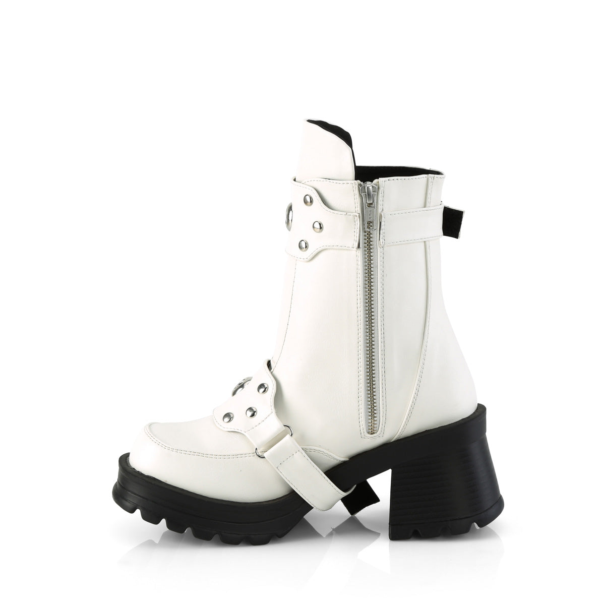 DemoniaCult  Stiefeletten BRATTY-56 wht veganes Leder