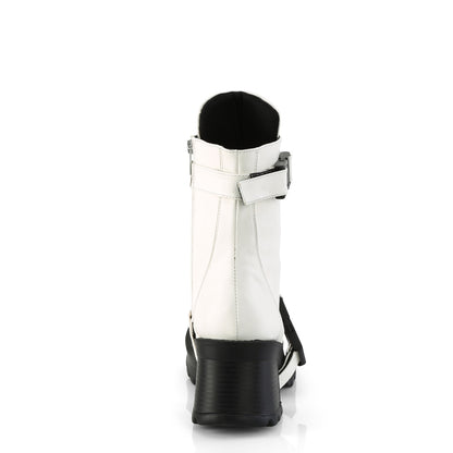 DemoniaCult  Stiefeletten BRATTY-56 wht veganes Leder
