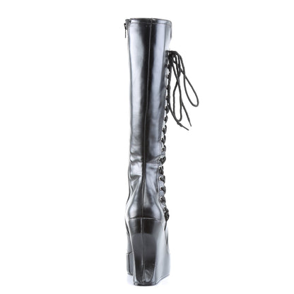 DemoniaCult Damen  BRAVO-100 BLK Vegan Leder