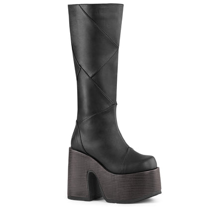 DemoniaCult  Stiefel CAMEL-280 BLK Vegan Leder
