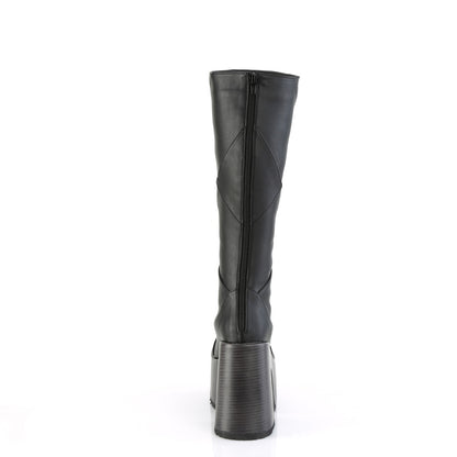 DemoniaCult  Stiefel CAMEL-280 BLK Vegan Leder