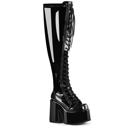 DemoniaCult  Stiefel CAMEL-300WC BLK Str Pat