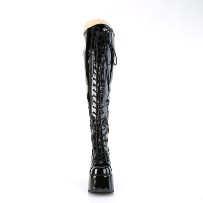 DemoniaCult  Stiefel CAMEL-300WC BLK Str Pat