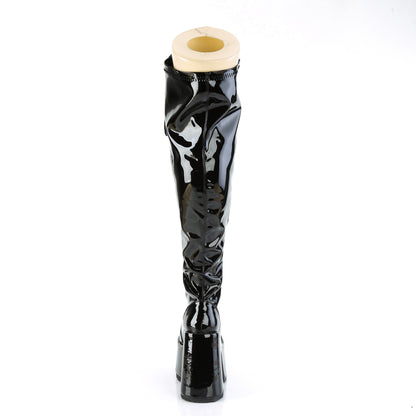 DemoniaCult  Stiefel CAMEL-300WC BLK Str Pat