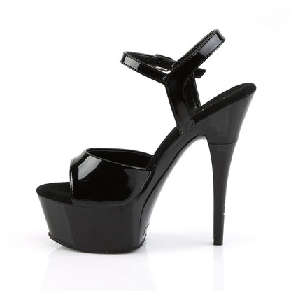 Pleaser Womens Sandals CAPTIVA-609 Blk Pat/Blk