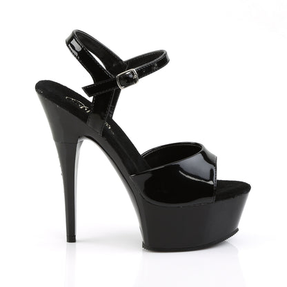 Pleaser Womens Sandals CAPTIVA-609 Blk Pat/Blk
