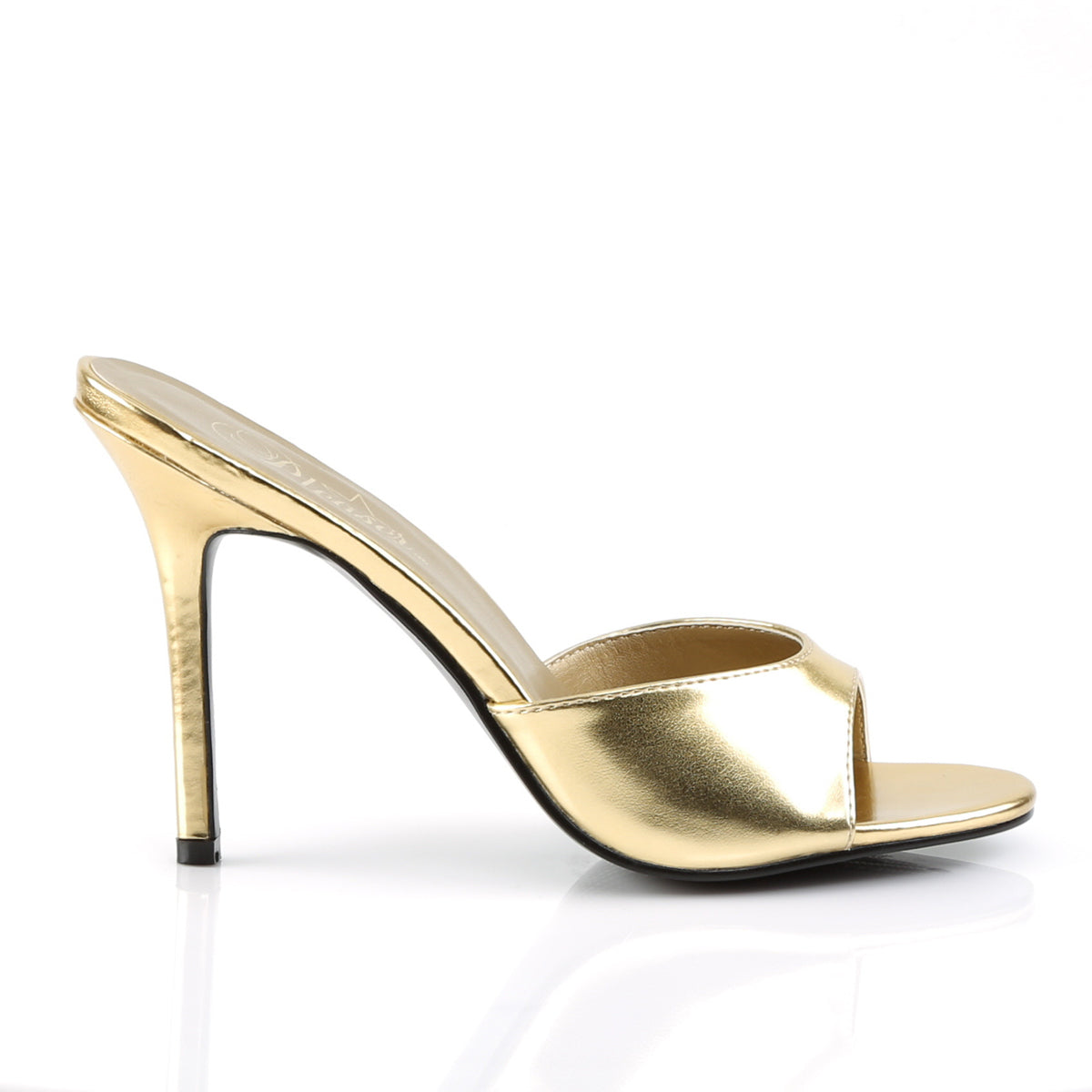 Pleaser Frauenpumpen CLASSIQUE-01 Gold Metallic PU