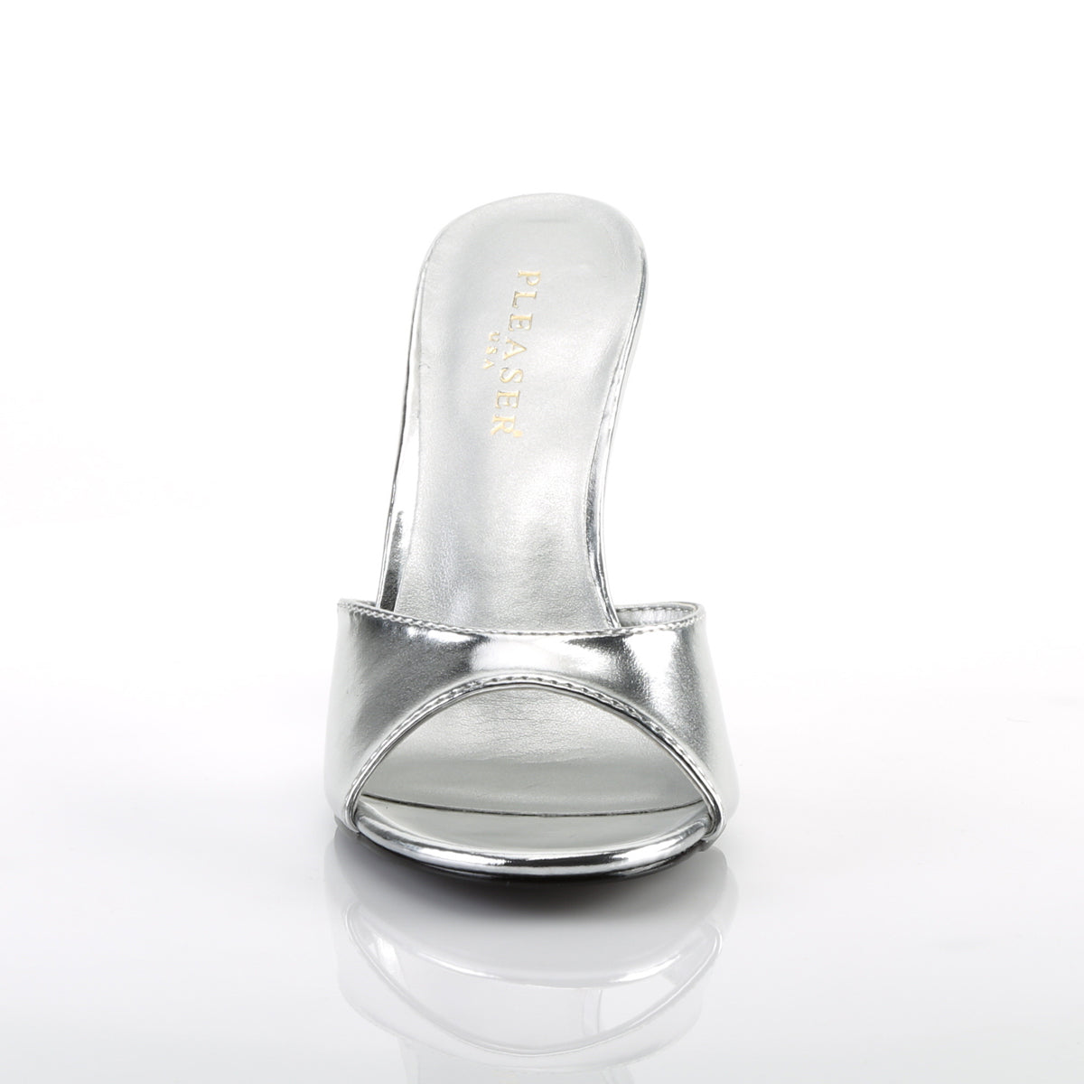 Pleaser Frauenpumpen CLASSIQUE-01 SLV Metallic PU