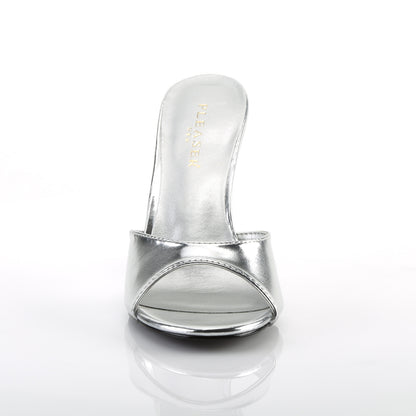 Pleaser Frauenpumpen CLASSIQUE-01 SLV Metallic PU