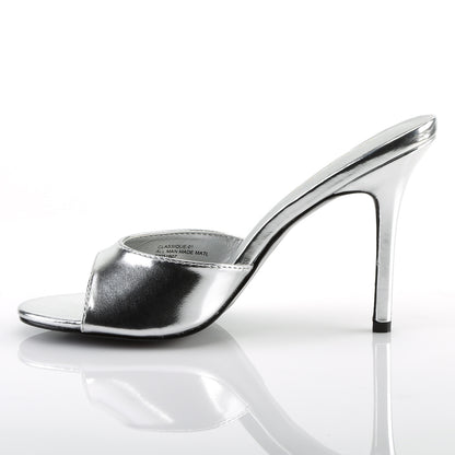 Pleaser Frauenpumpen CLASSIQUE-01 SLV Metallic PU