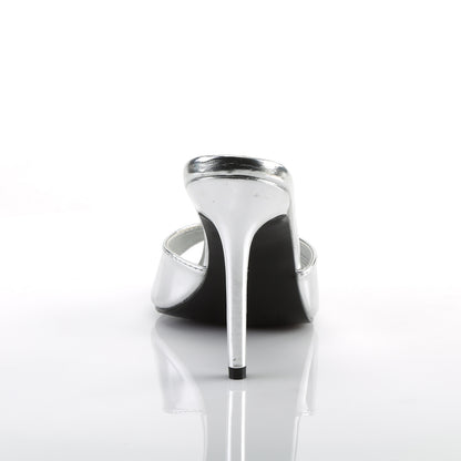 Pleaser Frauenpumpen CLASSIQUE-01 SLV Metallic PU