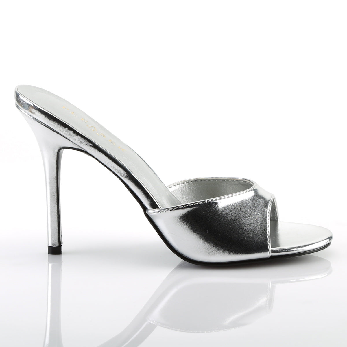 Pleaser Frauenpumpen CLASSIQUE-01 SLV Metallic PU