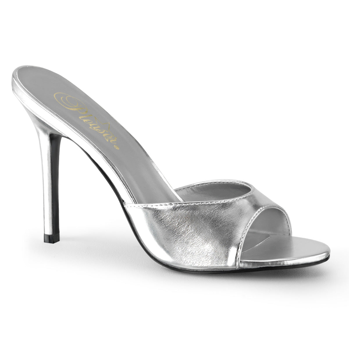 Pleaser Frauenpumpen CLASSIQUE-01 SLV Metallic PU