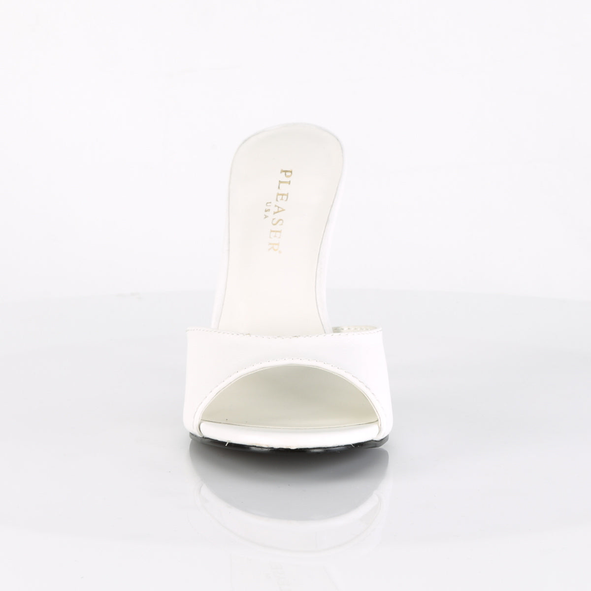 Pleaser Womens Pumps CLASSIQUE-01 Wht Kid Pu