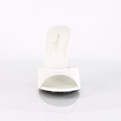 Pleaser Womens Pumps CLASSIQUE-01 Wht Kid Pu
