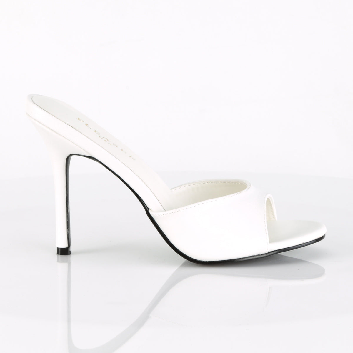 Pleaser Womens Pumps CLASSIQUE-01 Wht Kid Pu