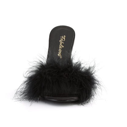 Fabulicious Damen Sandalen CLASSIQUE-01f BLK PU-FUR