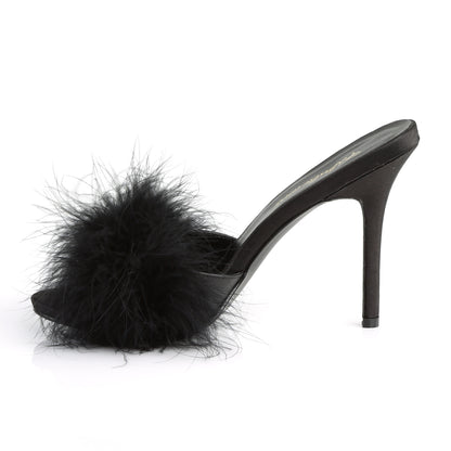 Fabulicious Damen Sandalen CLASSIQUE-01f BLK PU-FUR