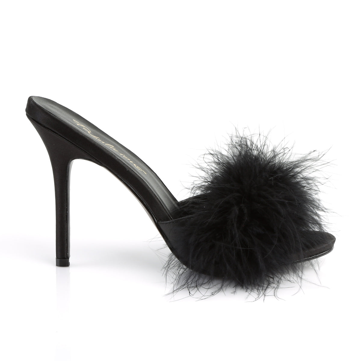 Fabulicious Damen Sandalen CLASSIQUE-01f BLK PU-FUR