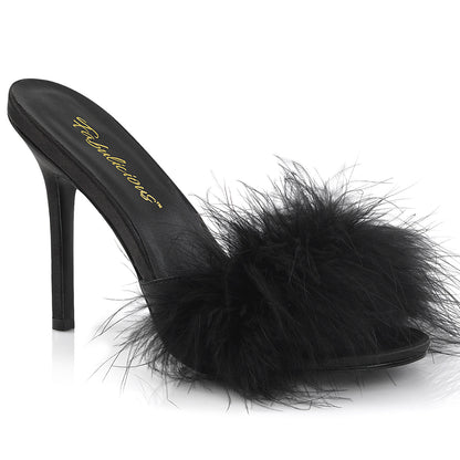 Fabulicious Damen Sandalen CLASSIQUE-01f BLK PU-FUR
