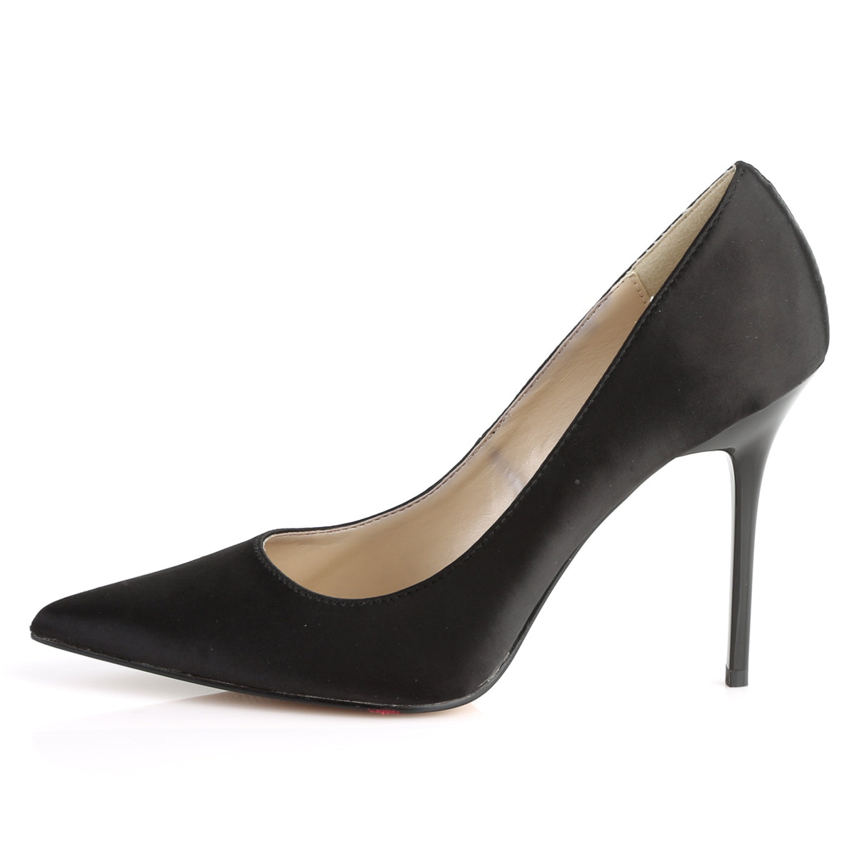 Pleaser Womens Pumps CLASSIQUE-20 Blk Satin