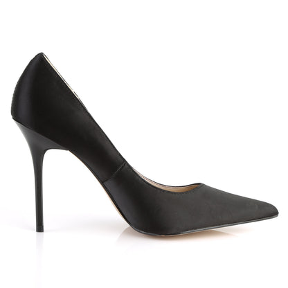 Pleaser Womens Pumps CLASSIQUE-20 Blk Satin