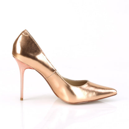 Pleaser Womens Pumps CLASSIQUE-20 Rose Gold Metallic Pu