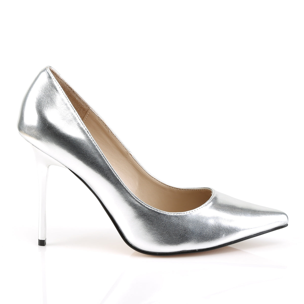 Pleaser Womens Pumps CLASSIQUE-20 Slv Met Pu