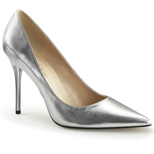 Pleaser Womens Pumps CLASSIQUE-20 Slv Met Pu