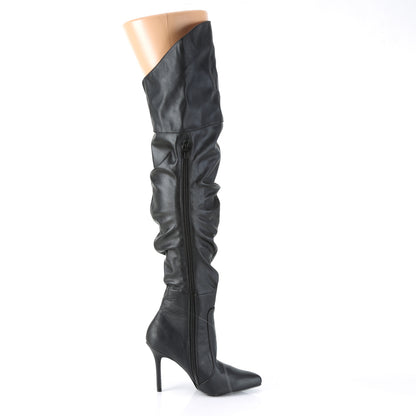 Pleaser Womens Boots CLASSIQUE-3011 Blk Faux Leather